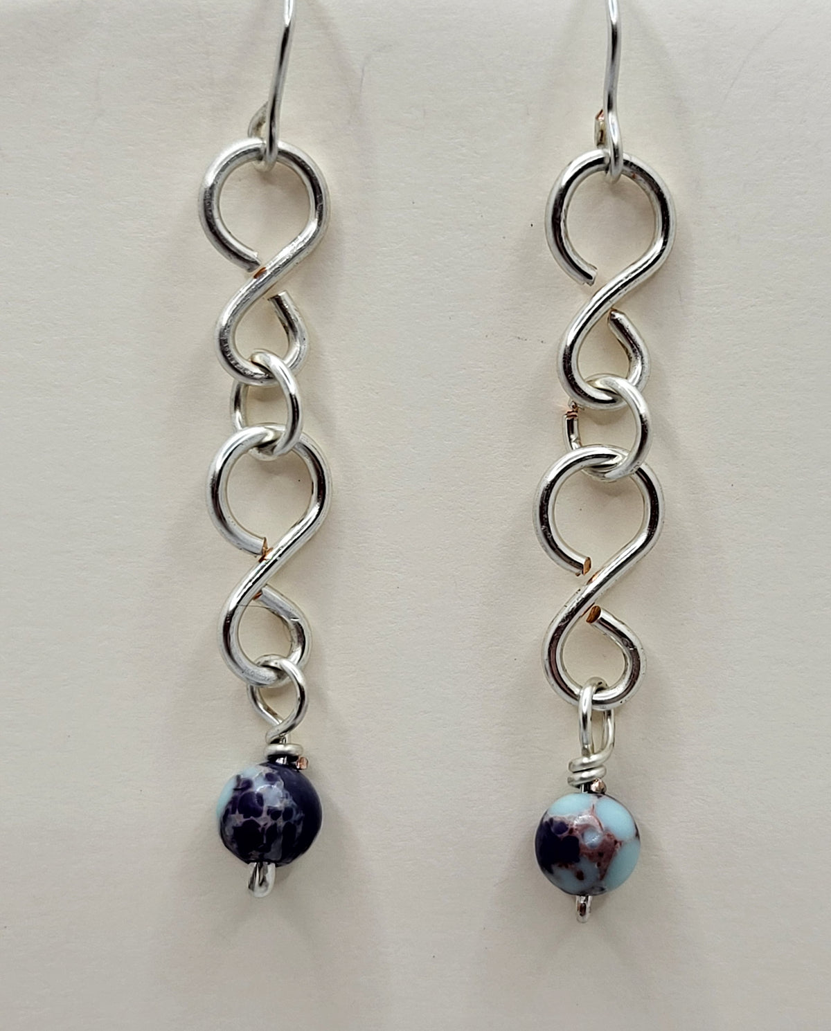 Silver Chain Mail Earrings