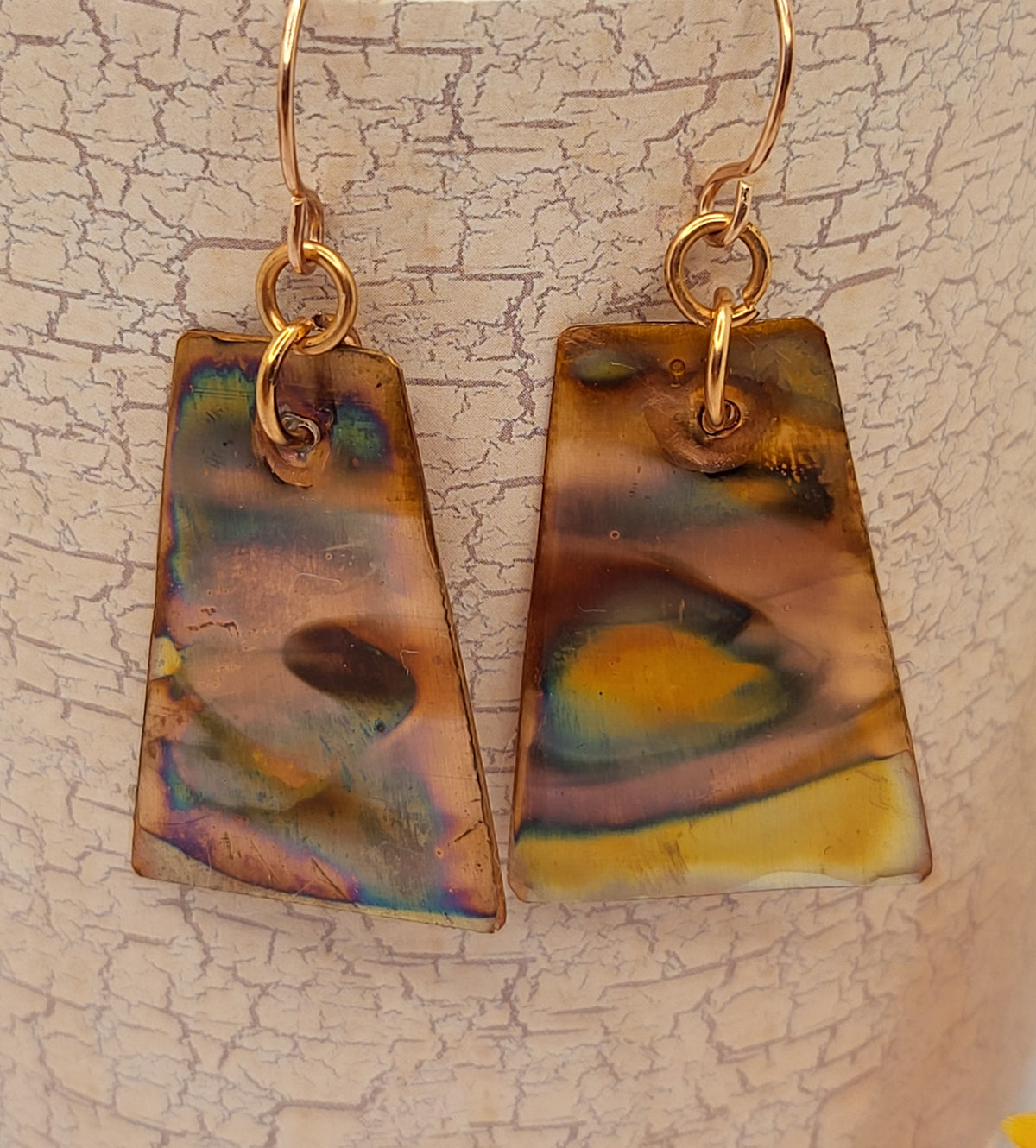 More flame colored earrings