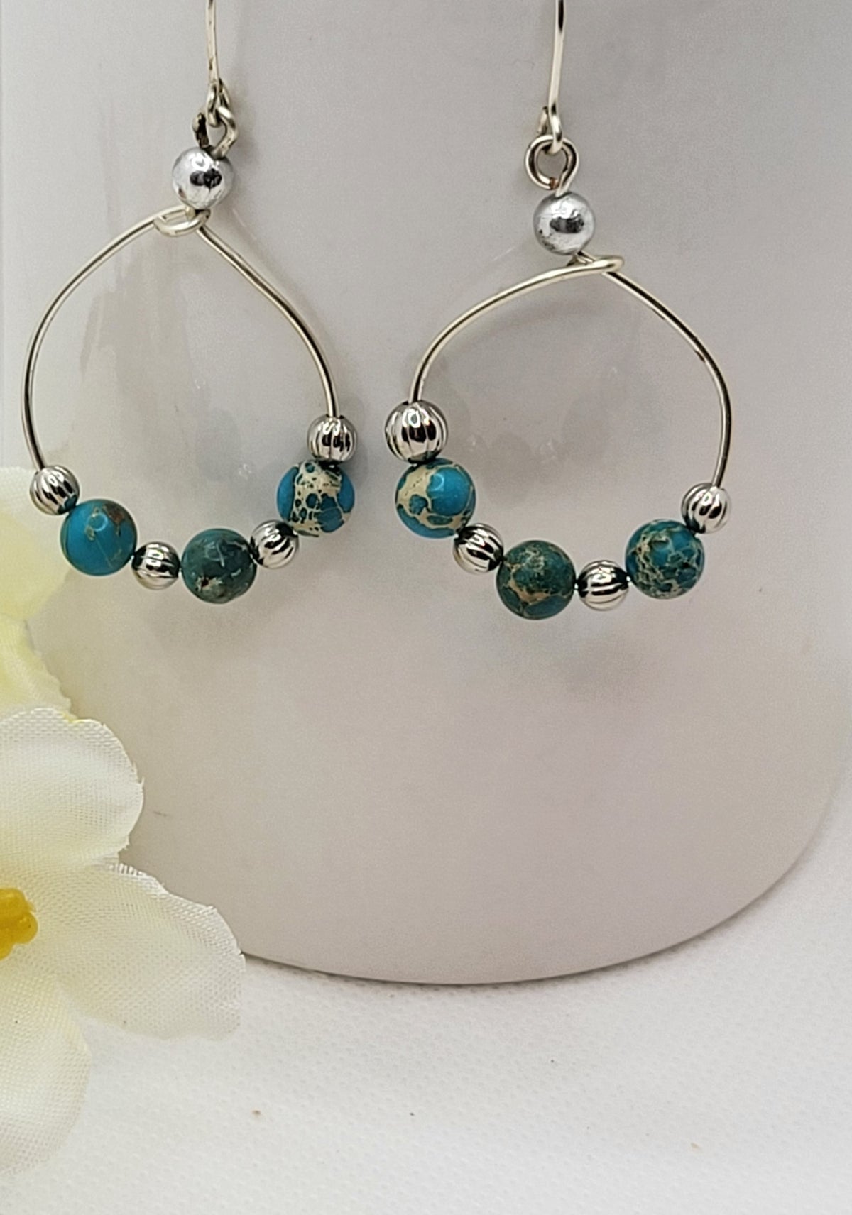 Blue Sky Jasper Earrings
