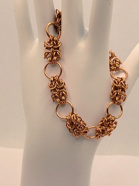 Copper Open Weave Bracelet