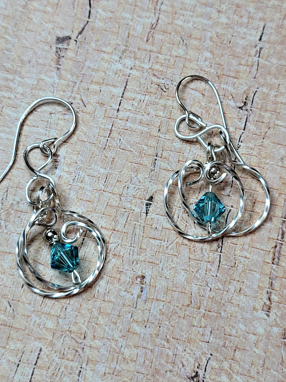 Hoop birthstone earrings
