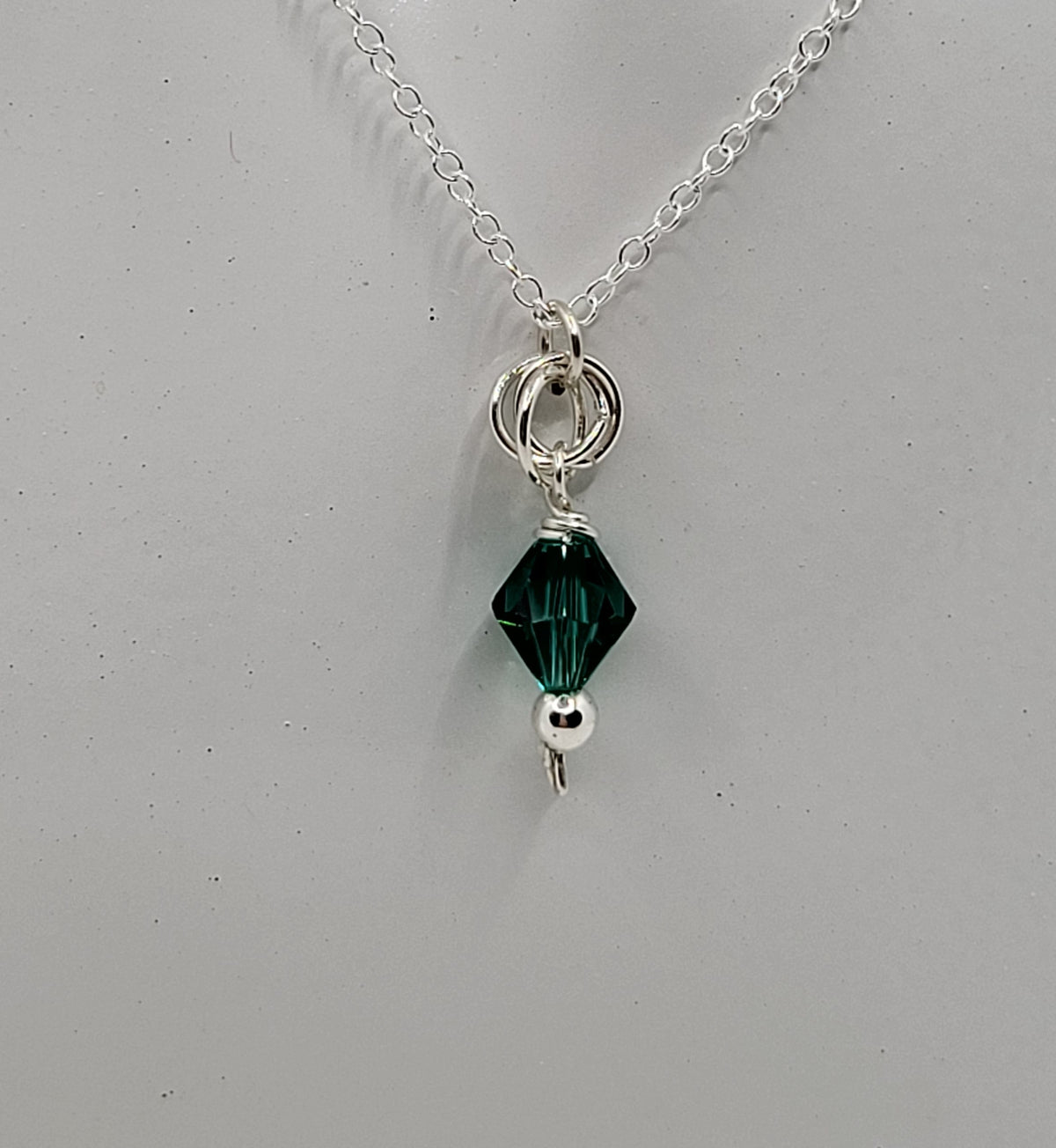 Sterling Silver birthstone necklace