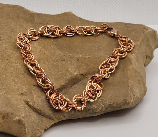 Another Copper Chain Mail Bracelet