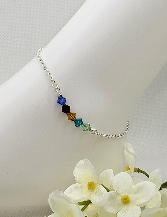Anklet with choice of beads