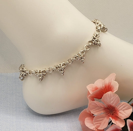 Silver anklet