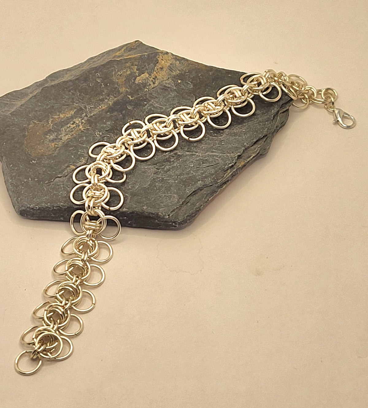 Celtic Wings Chain Mail Bracelet