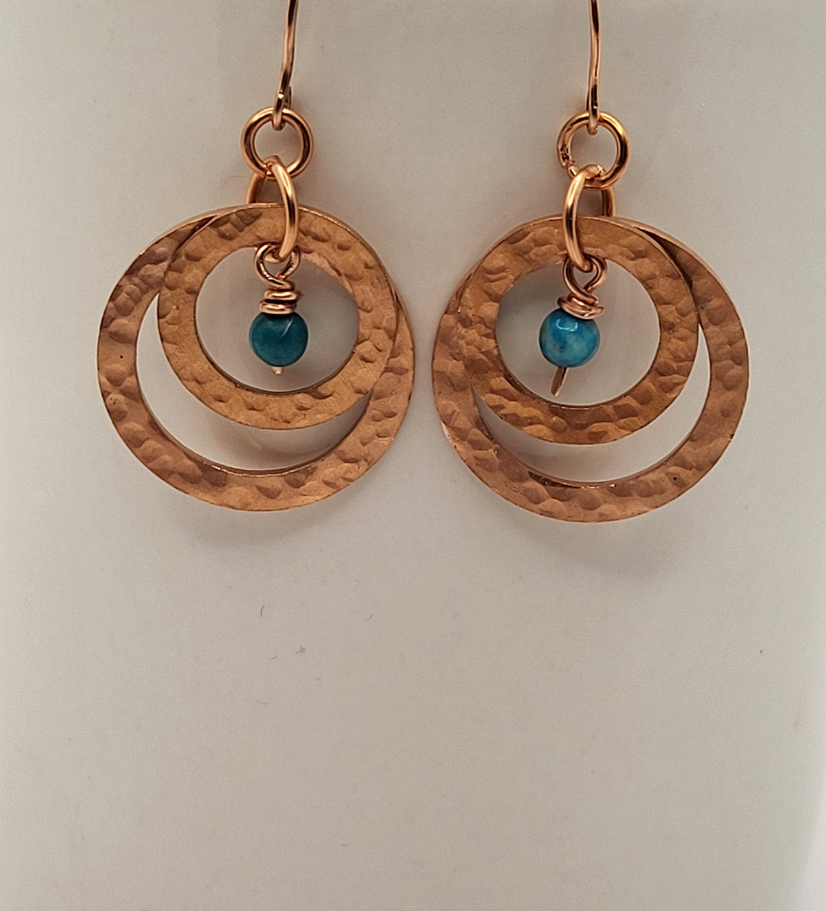 Double Copper Washer Earrings