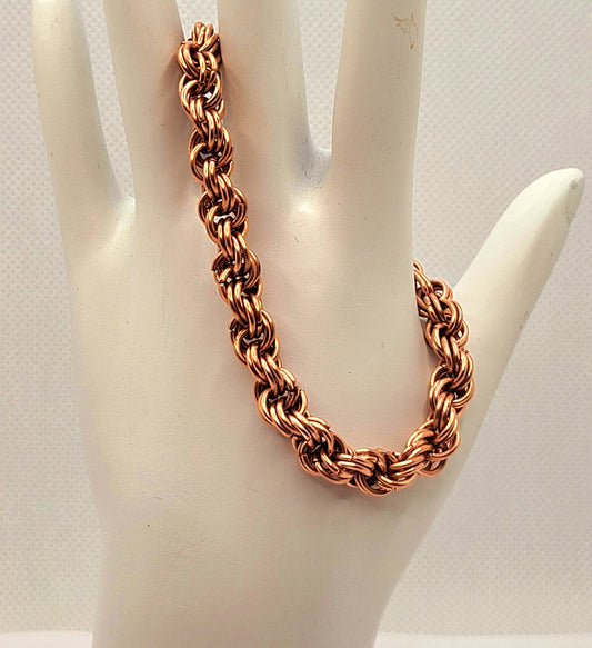 Double Spiral Copper Bracelet