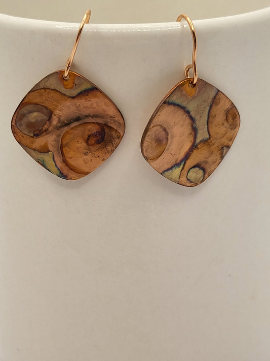 More Flame Painted Earrings