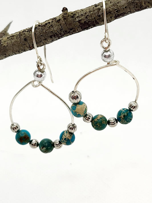 Blue Sky Jasper Earrings